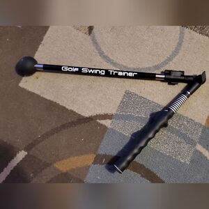 Black Golf Swing Trainer with Grip